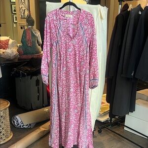 Natalie Martin Vibrant Pink and Blue Dress